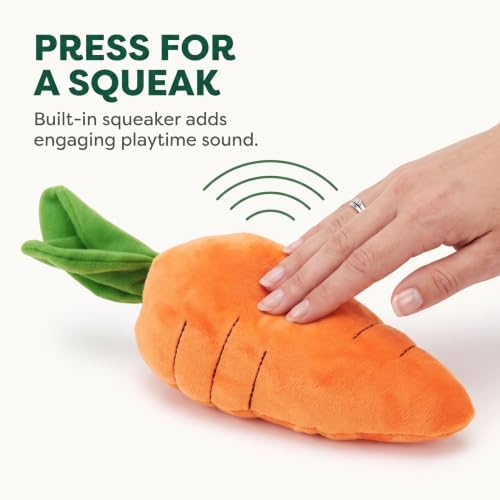 Crinkle Dog Toy for Small, Medium, and Large Breeds, Cute Carrot with Soft Squeaker, Carrot Shape Pet Plush Toy with Sound, Bite-Resistant Soft Comfortable Dog Toys - Image 4