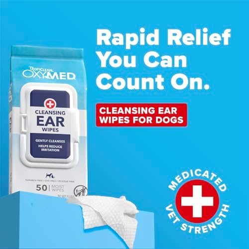 Oxymed Soothing Ear Wipes for Dogs & Cats, Anti-Itch Relief, 50 Count - Image 2