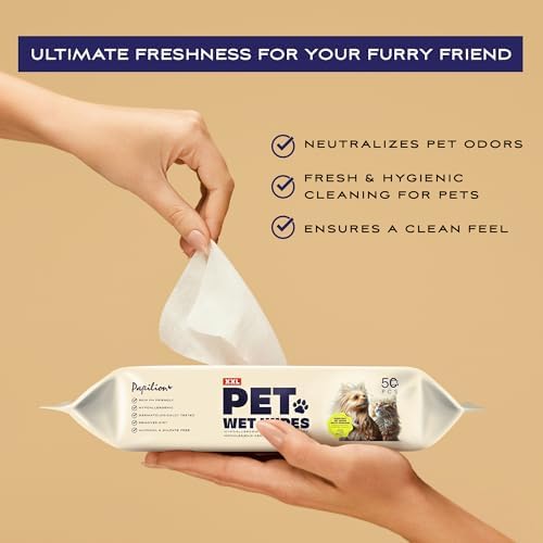 Papilion Pet Wipes for Dogs & Cats, Gentle Grooming & Cleaning Wipes, Safe for Paws, Coat & Face for Daily Use, Paraben-Free, Extra Large All-Purpose Wipes, Flip-Top Pack, 1200 Count - Image 6
