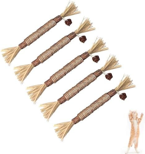 Natural Silvervine Dental Sticks, Silvervine Sticks for Cats, Natural Dental Stick (5pc)