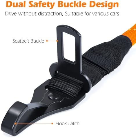 PetBonus Dog Seat Belt for Car, Durable Rope Dog Car Harness for Vehicle - Image 2