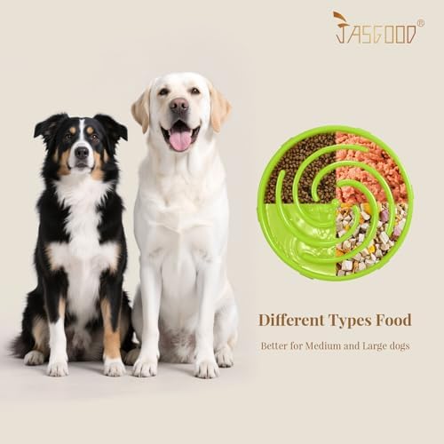 JASGOOD Slow Feeder Dogs Bowl for Large Medium Dogs,Anti-Gulping Pet Slower Food Feeding Bowls Stop Bloat,Preventing Choking Healthy Design Dogs Bowl - Image 4