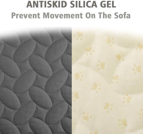 Ameritex Waterproof Pet Bed Cover Anti-Slip Dog Bed Blanket for Sofa and Furniture Waterproof New Pattern Design (Darkgrey, 30x80 Inch (Pack of 1)) - Image 4