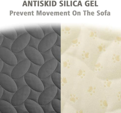 Ameritex Pet Bed Cover Dog Bed Blanket for Sofa and Furniture Waterproof New Pattern Design (52x82 Inch, Dark Grey) - Image 4