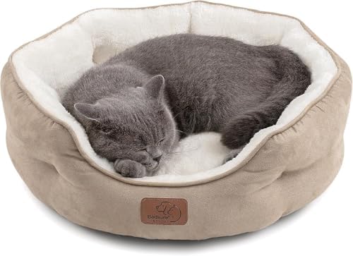 Bedsure Small Dog Bed Washable,Round Cat Beds for Indoor Cats,20in Camel by Unknown