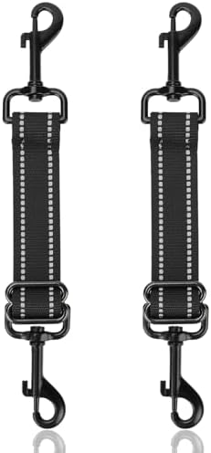 YUEPET 2 Pack Dog Collar Safety Clips, Adjustable Prong Collar Backup Clips by YUEPET