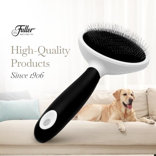 Fuller Brush Slicker Pet Brush - Angled Fine Steel Wires - Ergonomically Designed Rubberized Handle For Comfort & Control - Remove Shedding & Matted Hair - Tool For Grooming Dogs & Cat - Image 7