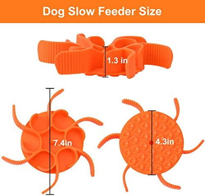 Dog Slow Feeder Bowls Silicone Spiral Pet Food Feeder Insert to Slow Eating - Image 7