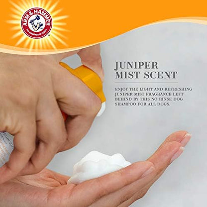 Arm & Hammer for Pets Ultra Fresh Dog Deodorizing Foam,Juniper Mist Scent - No Rinse Waterless Dog Shampoo for Smelly Dogs,Pet Deodorizer,Bathing Supplies,8 Fl Oz,(Pack of 2) - Image 4