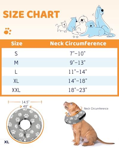 Supet Inflatable Dog Cone Collar Alternative After Surgery, Dog Neck Donut Collar Recovery E Collar for Neuter, Soft Pet Cone for Small Medium Large Dogs - Image 6