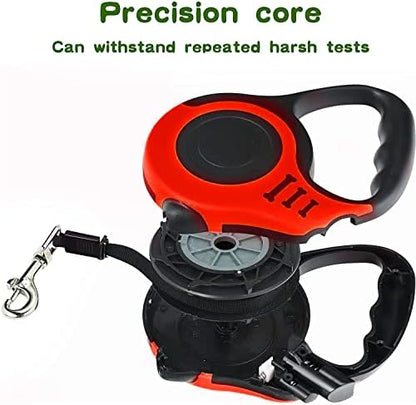 Retractable Heavy Duty Dog Leash, 16FT Walking Leashes, Red - Image 5