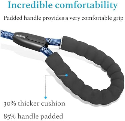 iYoShop Double Dog Leash, 360° Swivel, No Tangle, Large, True Navy - Image 4