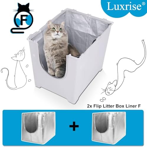 2 Pack Liner F Compatible with Modkat Flip Litter Box, Reusable Liners for Flip Litter Box - Liner F for Cat Litter Box - Image 2