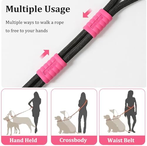 Double Dog Leash for Two Dogs Walking No Tangle Hands Free - Image 4