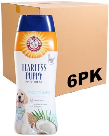 Arm & Hammer Tearless Puppy Shampoo, Coconut Water Scent, 20 Fl Oz, 6-Pack by ArmHammer