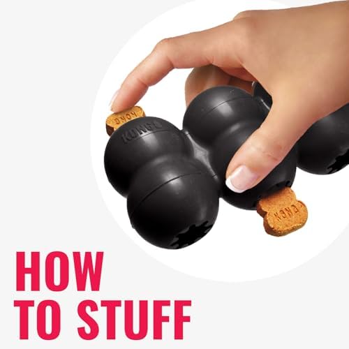 KONG Extreme Goodie Ribbon, Stuffable Rubber Chew Toy, for Large Dogs - Image 5