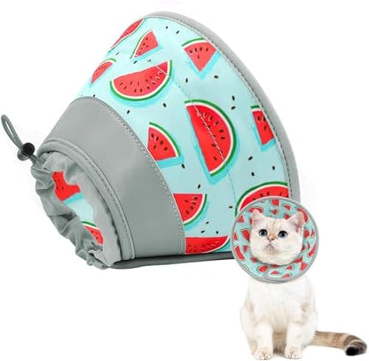 Cat Cone Collar Soft to Stop Licking, Adjustable, Foldable Lightweight Kitten Cones After Surgery Recovery for Cats & Kittens, Cat Cone Alternative, Easy Eating (Blue, L) by GoGoPaw