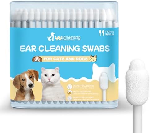 Small-Head Dog Ear Swabs, Gourd Cotton Tips, 110 pcs by V%C2%B2alueHomeLife