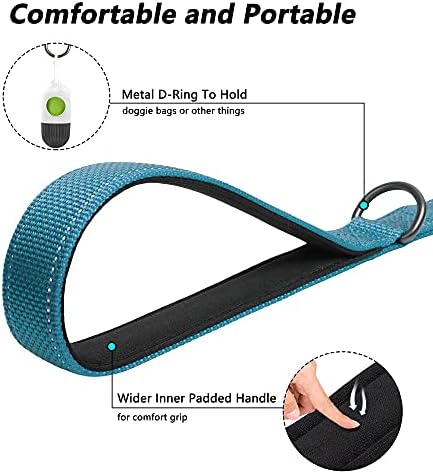 PetiFine 6FT Heavy Duty Dog Leash with Soft Padded Double Handle - Image 3