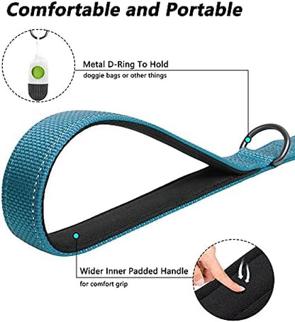 PetiFine 6FT Heavy Duty Dog Leash with Soft Padded Double Handle - Image 3