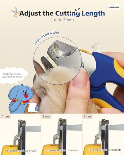PETHROOM Professional Dog Nail Clipper with Safety Guard, Avoid Overcutting - Image 4
