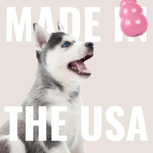 KONG - Puppy Toy Natural Teething Rubber - Fun to Chew, Chase and Fetch - for Small Puppies - Pink (Pack of 4) - Image 7