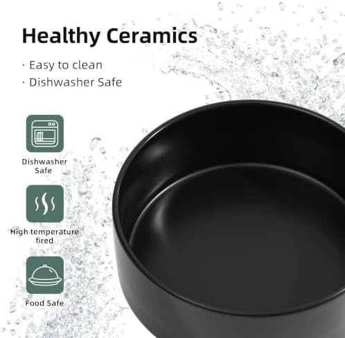 Havniva Ceramic Dog Bowls, 5.1” Dog Food and Water Bowl Set of 2 - Image 4