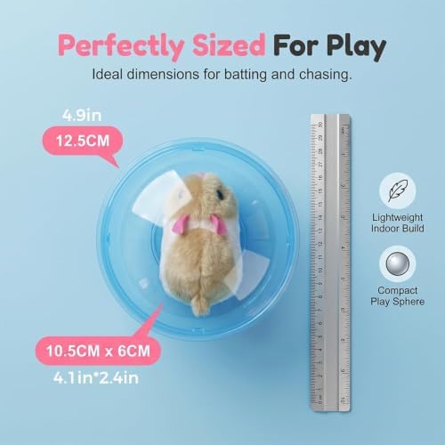 Self-Rolling Interactive Cat Ball 360° Automatic Moving Pet Toy2026 New Self-Rolling Interactive Cat Ball Realistic Animal Automatic Moving Rolling - Image 3