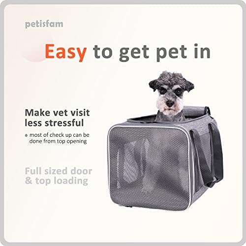 You've got This Cat Carrier with Privacy Flaps for Nervous Fur-Kids. Top-Load Quick-in. 360° Airy Mesh Windows Let Cats See You & Reduce Travel Anxiety. Rip-Stop Fabric & Lockable Zips Hug Securely - Image 4