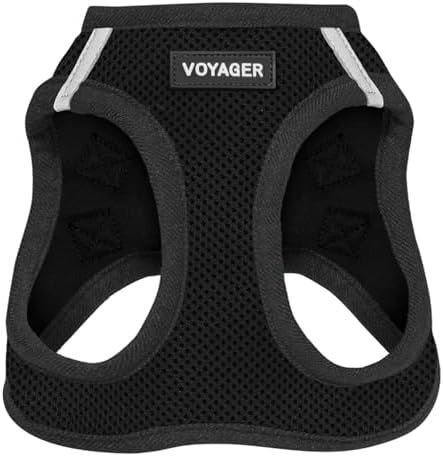 Voyager Step-in Air Dog Vest Harness - Black/Black Trim, Large by BestPetSuppliesLLC