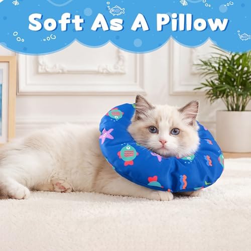 Soft Cat Cone, Medium Waterproof Cat Recovery Collar - Image 2