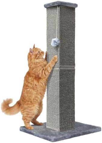 Cat Scratching Post for Indoor Cat, 32 Inch Large Cat Scratcher by YULOYI