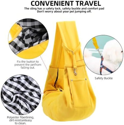 ARZQUT Dog and Cats Carrier Sling, Small Pet Carrier with Storage Pocket - Image 4