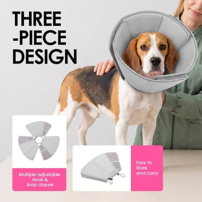 AOFITEE Soft Dog Cone Collar, Adjustable Cone for Dogs to Stop Licking - Image 3