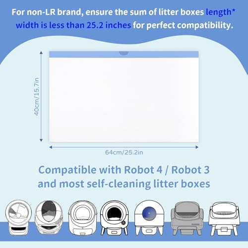 45 Count Tear-Free Waste Drawer Liners Bags Compatible with Litter Box Robot 4/5/3, Thick Self-cleaning Cat Litter Box Liners Refill with Drawstring - Image 2