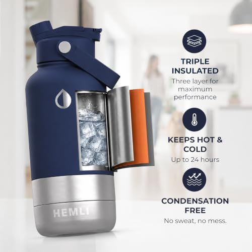 32 oz. Dog Water Bottle, Insulated Dog Travel Water Bottle, Stainless Steel Pet Water Bottle Dispenser Portable Food and Water Bowl for Dogs for Walking Dog Canteen Travel Kit - Image 3