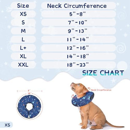 Supet Inflatable Dog Cone Collar for Small Dogs Puppies Cats, Soft Dog Cone Alternative After Surgery for Puppies Cats to Stop Licking - Image 6