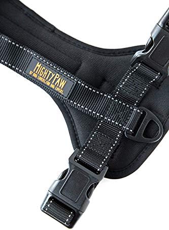 Mighty Paw Dog Car Harness - Vehicle Safety Gear - 2 Leash Attachment - Adjustable Straps - Reflective Stitching - Soft Padding - Standard Harness Functionality - No Pull Front Leash Attachment - L - Image 7