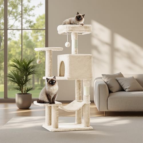 44 Inch Small Cat Tree Tower for Indoor Cats and Kittens by Aidoly