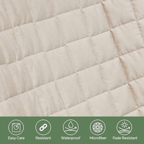 Elegant Comfort Premium Pet Car Seat Cover for Front Seat, Luxury Microfiber Car Seat Protector, Heavy Duty and Durable, Non-Slip and Waterproof Car Seat Cover for Trucks, Cars, and SUVs, Cream - Image 6