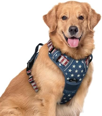 rabbitgoo Dog Harness, No Pull for Large Dogs with 2 Leash Clips, Pet Vest by rabbitgoo