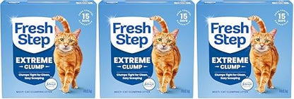 Fresh Step Extreme Clumping Litter with Febreze Freshness, Mountain Spring Scent Clumping Cat Litter with Guaranteed Odor Control, 14 lb. Box (Pack of 3) by FreshStep
