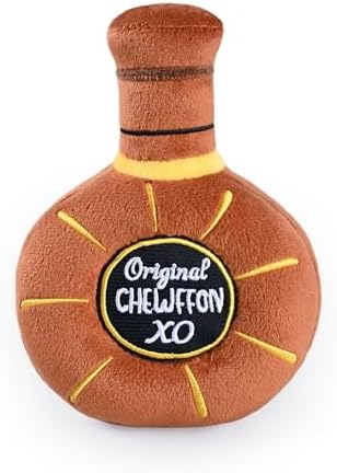 CHEWFFON Whiskey Dog Toy, Squeaky & Crinkle Interactive Puppy Toy by CHEWFFON