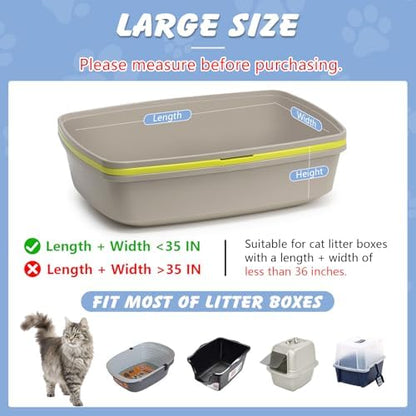 Cat Litter Box Liners, 30 Count, 36 x 19 In, 3 Mil, Drawstring - Image 2