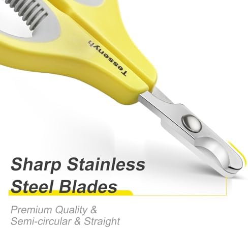 Professional Cat Nail Clipper, Stainless Steel Cat Nail Trimmer for Small Animals, with Sharp Blade and Anti-Slip Handles for Safe and Effective Grooming - Image 2