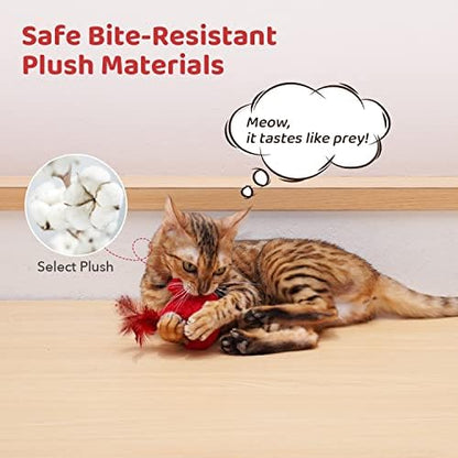 Potaroma Cat Toys Chirping Birds 2 Pcs with Catnip SilverVine, Interactive Cat Kicker, Lifelike Birdie Tweets, Indoor Kitty Kitten Exercise Toys 4.0" - Image 4