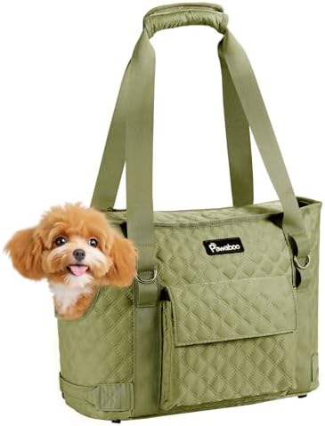 Pawaboo Dog Purse Carrier for Small Dogs with Pocket,Up to 11Lbs by Pawaboo