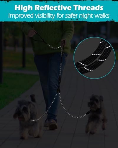 PetBonus Rope Double Dog Leash, No Tangle Dual Leash for Walking Two Dogs - Image 6