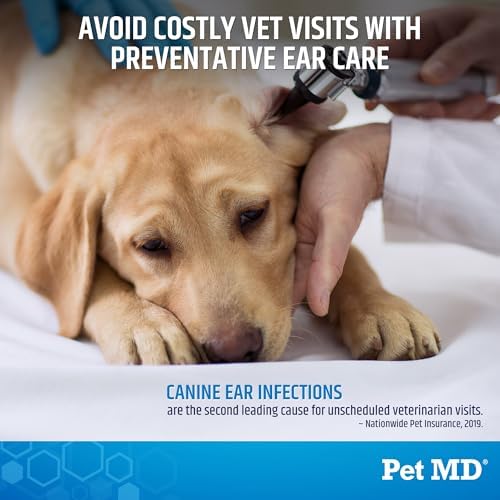 Pet MD Advanced Ear Finger Wipes for Dogs & Cats - Cucumber Melon (50ct) - Image 4