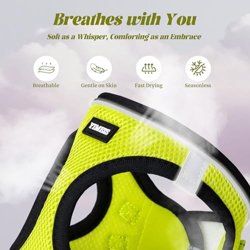 No Pull Dog Puppy Harness and Leash Set Reflective Mesh Vest Medium - Image 3